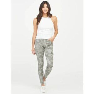 Spanx Stretch Twill Stone Washed Camo Cargo Pant